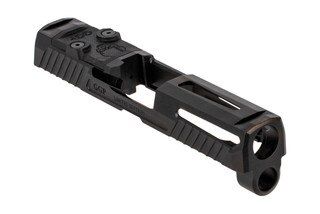 Grey Ghost Precision V1 slide for the SIG Sauer P320 Compacy features a slick black finish.